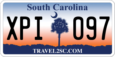 SC license plate XPI097