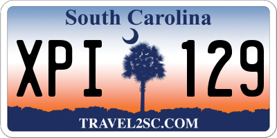SC license plate XPI129