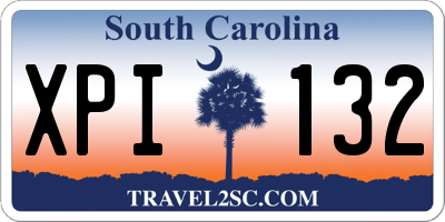 SC license plate XPI132