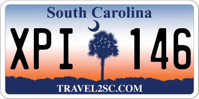SC license plate XPI146