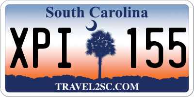 SC license plate XPI155