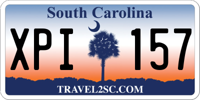 SC license plate XPI157