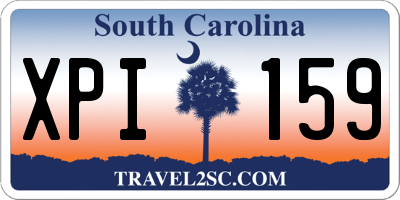 SC license plate XPI159