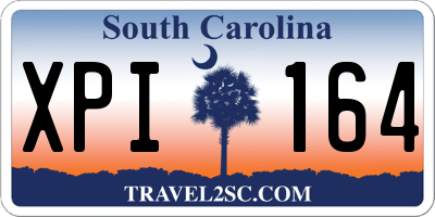 SC license plate XPI164