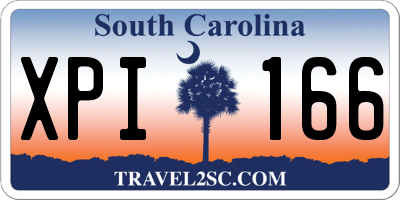 SC license plate XPI166