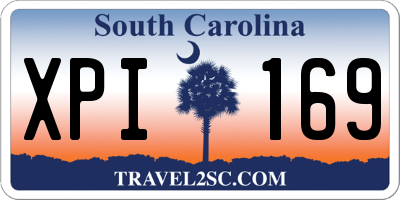 SC license plate XPI169