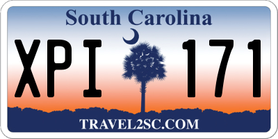 SC license plate XPI171