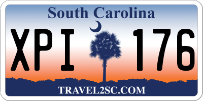 SC license plate XPI176