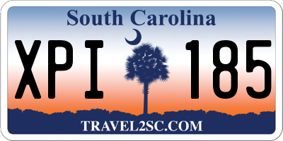 SC license plate XPI185