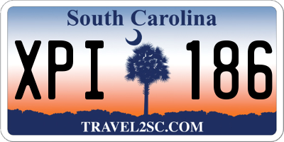 SC license plate XPI186