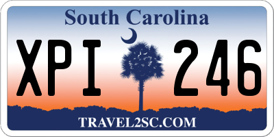 SC license plate XPI246