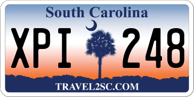 SC license plate XPI248