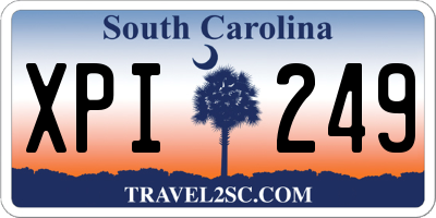 SC license plate XPI249