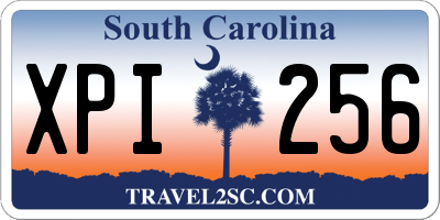 SC license plate XPI256