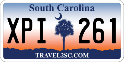 SC license plate XPI261