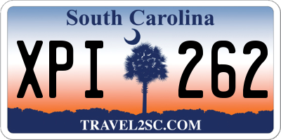 SC license plate XPI262