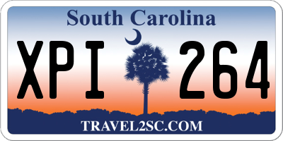 SC license plate XPI264