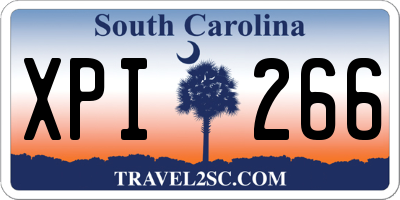 SC license plate XPI266