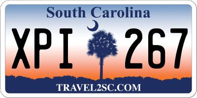 SC license plate XPI267