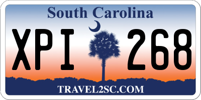SC license plate XPI268