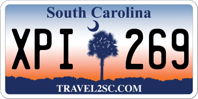 SC license plate XPI269
