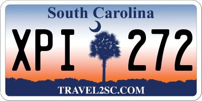 SC license plate XPI272