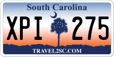 SC license plate XPI275