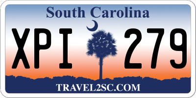 SC license plate XPI279