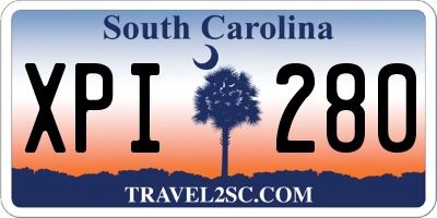 SC license plate XPI280