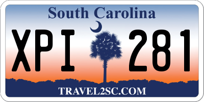 SC license plate XPI281