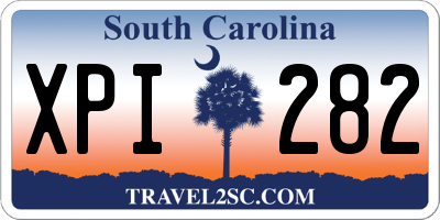 SC license plate XPI282