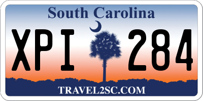SC license plate XPI284