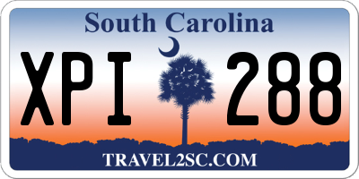 SC license plate XPI288