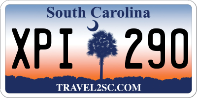 SC license plate XPI290
