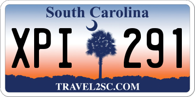 SC license plate XPI291