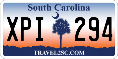 SC license plate XPI294