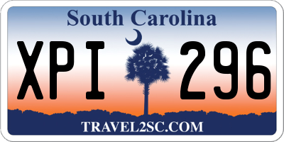 SC license plate XPI296