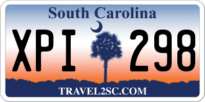 SC license plate XPI298