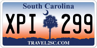 SC license plate XPI299