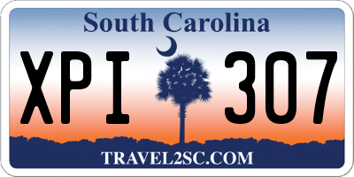 SC license plate XPI307