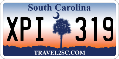 SC license plate XPI319