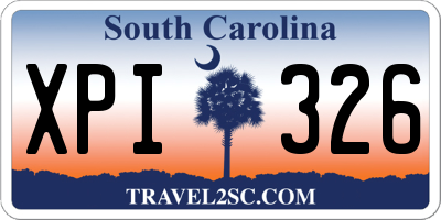 SC license plate XPI326