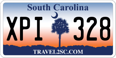 SC license plate XPI328