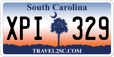 SC license plate XPI329