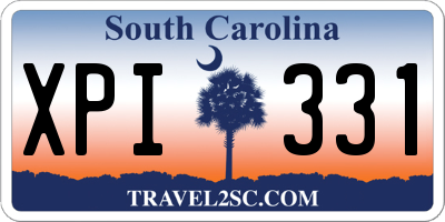 SC license plate XPI331