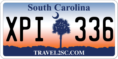 SC license plate XPI336