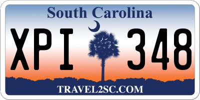SC license plate XPI348