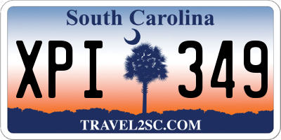 SC license plate XPI349