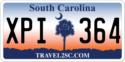 SC license plate XPI364