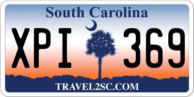 SC license plate XPI369